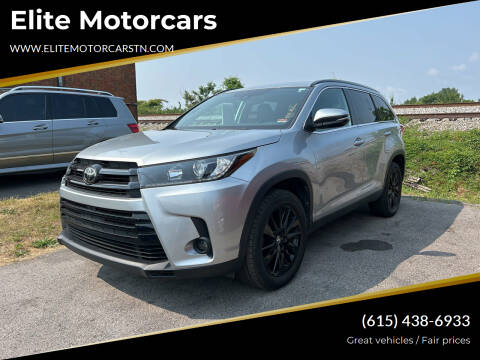 2019 Toyota Highlander for sale at Elite Motorcars in Smyrna TN