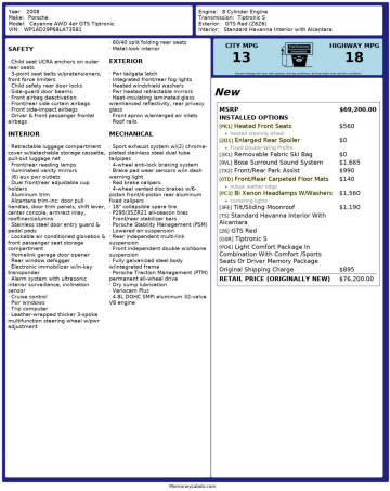 2008 Porsche Cayenne GTS