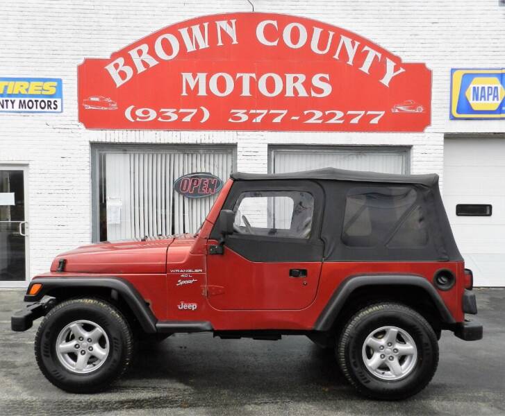 1999 Jeep Wrangler for sale at Brown County Motors in Russellville OH
