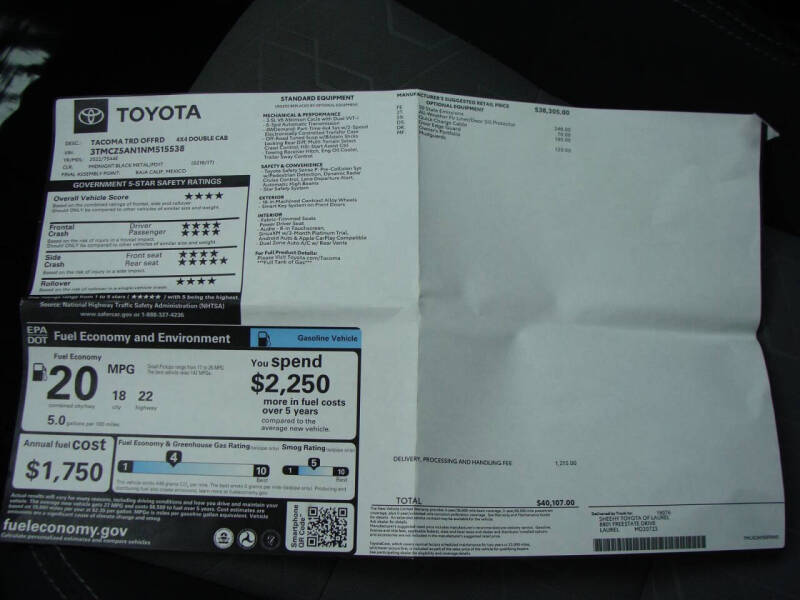 2022 Toyota Tacoma TRD Off-Road