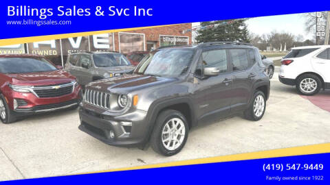 2021 Jeep Renegade for sale at Billings Sales & Svc Inc in Clyde OH