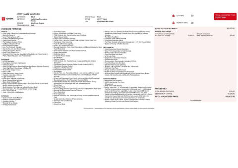 2021 Toyota Corolla LE