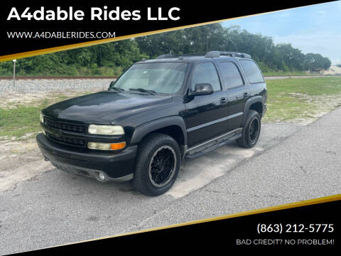 2004 Chevrolet Tahoe for sale at A4dable Rides LLC in Haines City FL