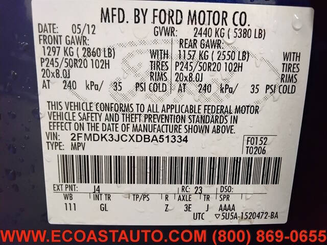 Blue 2013 Ford Edge SEL SEL 4dr Crossover 17