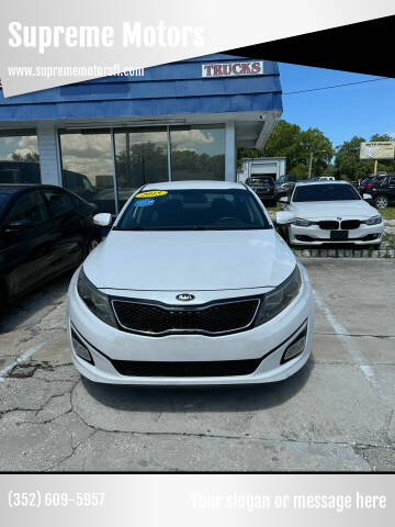 2015 Kia Optima for sale at Supreme Motors in Leesburg FL