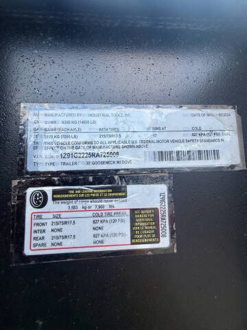 2024 Industrial Tools 30ft Gooseneck