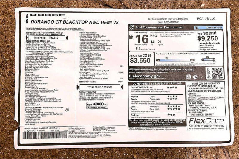 2026 Dodge Durango GT HEMI Premium