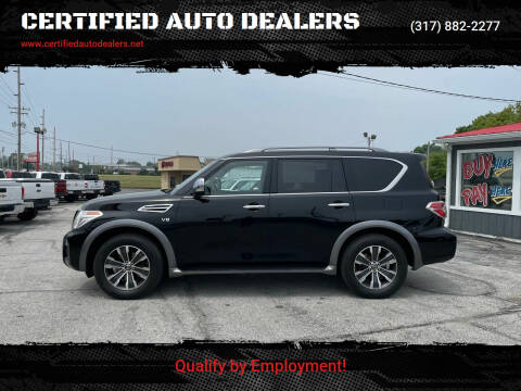 2017 Nissan Armada for sale at CERTIFIED AUTO DEALERS in Greenwood IN