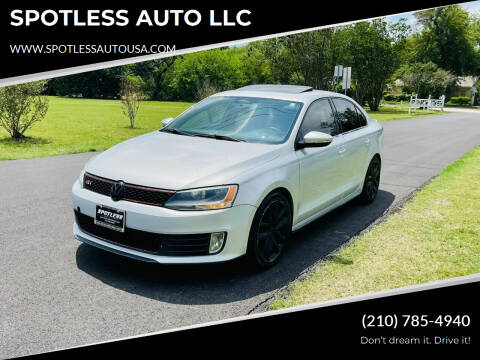 2013 Volkswagen Jetta for sale at SPOTLESS AUTO LLC in San Antonio TX