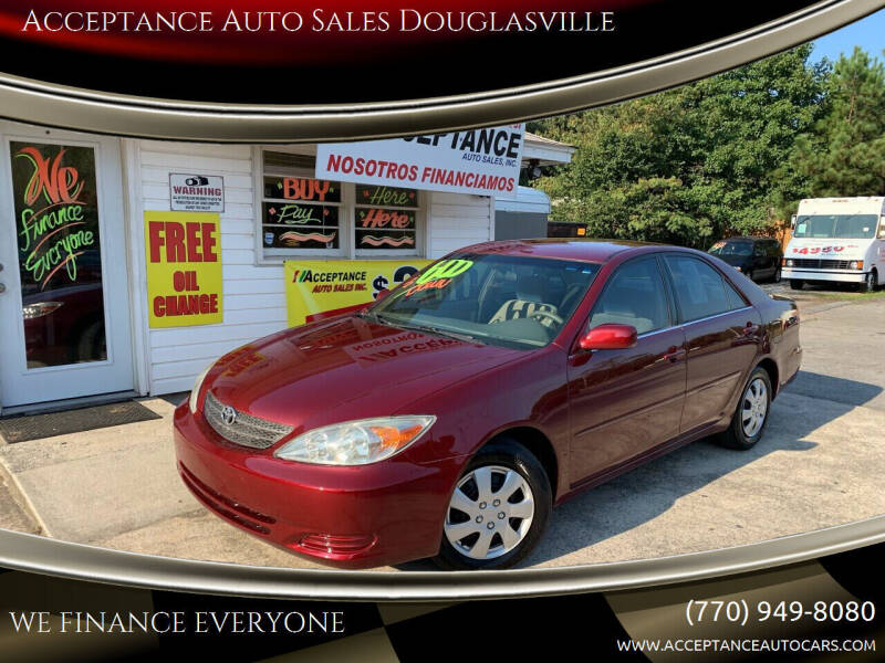 2002 Toyota Camry for sale at Acceptance Auto Sales Douglasville in Douglasville GA