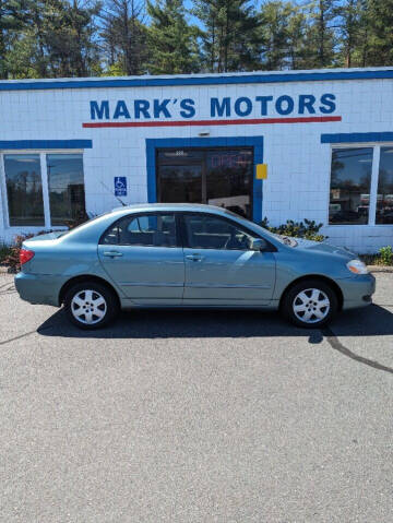 2006 Toyota Corolla for sale at Mark's Motors in Northampton MA