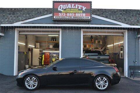 2010 Infiniti G37 Coupe for sale at Quality Pre-Owned Automotive in Cuba MO
