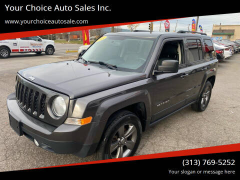 2015 Jeep Patriot for sale at Your Choice Auto Sales Inc. in Dearborn MI