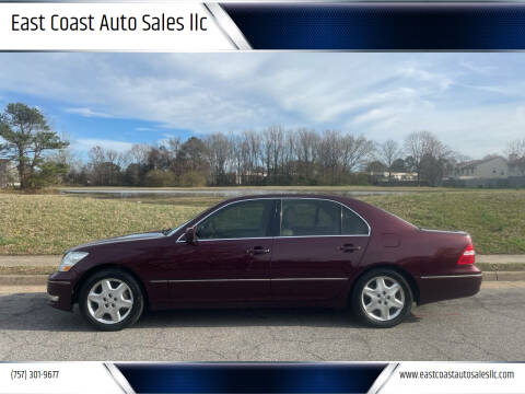 2004 Lexus LS 430 for sale at East Coast Auto Sales llc in Virginia Beach VA