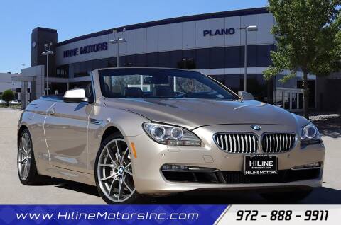 2012 BMW 6 Series for sale at HILINE MOTORS in Plano TX