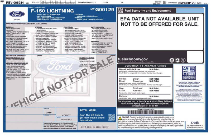 2022 Ford F-150 Lightning Lariat