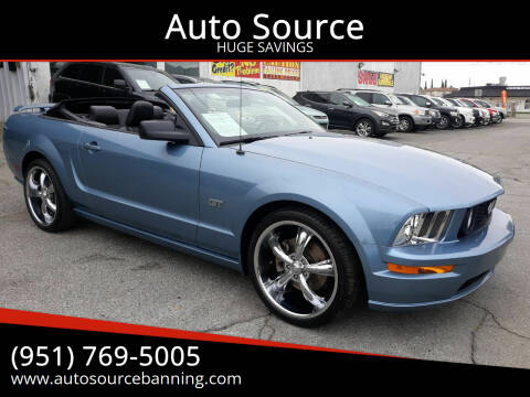 2005 Ford Mustang for sale at Auto Source in Banning CA