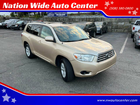 2009 Toyota Highlander for sale at Nation Wide Auto Center in Brockton MA