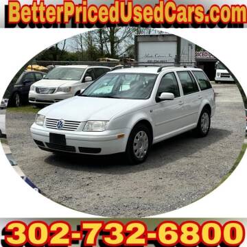 2003 Volkswagen Jetta for sale at Better Priced Used Cars in Frankford DE