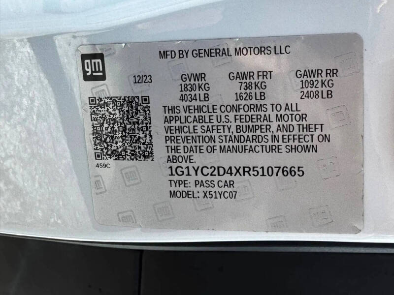 2024 Chevrolet Corvette Stingray