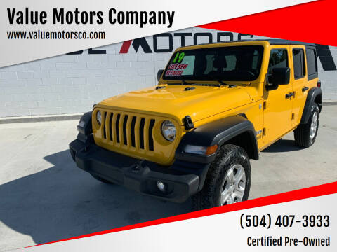 2019 Jeep Wrangler Unlimited for sale at Value Motors Company in Marrero LA