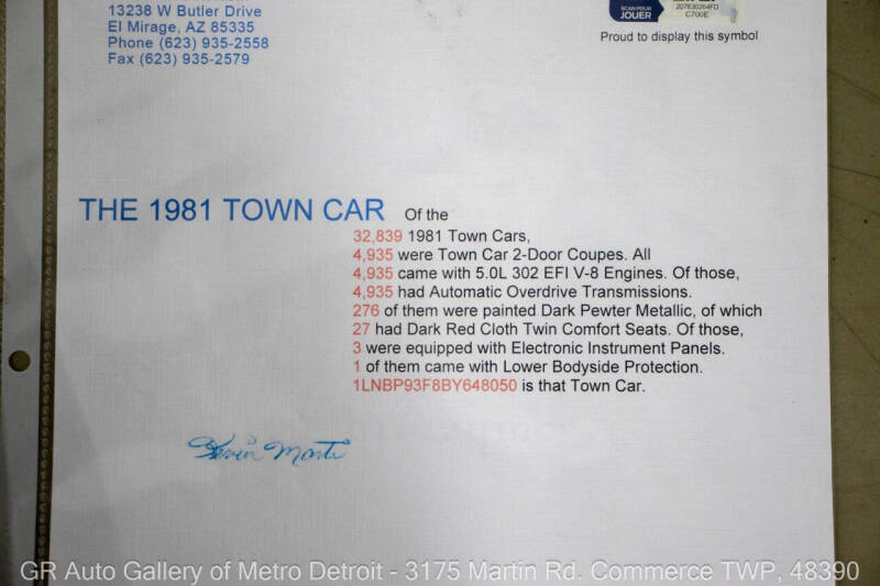 1981 Lincoln Town Car