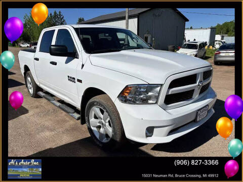 2015 RAM 1500 for sale at Al's Auto Inc. in Bruce Crossing MI