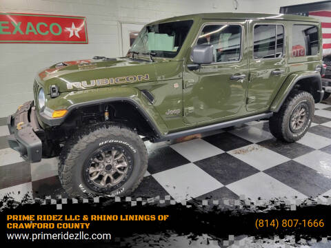 2021 Jeep Wrangler Unlimited for sale at PRIME RIDEZ LLC & RHINO LININGS OF CRAWFORD COUNTY in Meadville PA