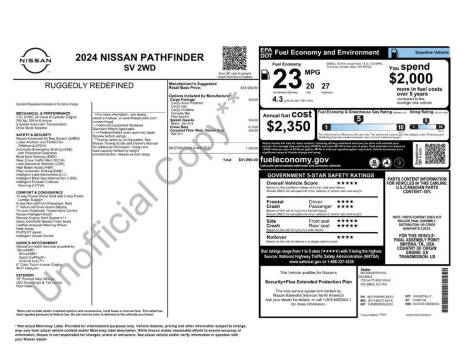 2024 Nissan Pathfinder SV
