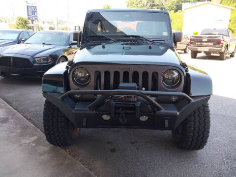 2016 Jeep Wrangler Unlimited for sale at Auto Villa in Danville VA