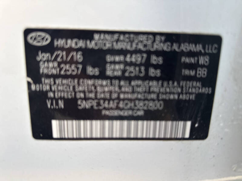 2016 Hyundai Sonata Limited