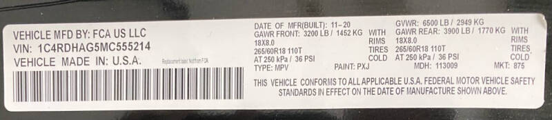 2021 Dodge Durango SXT