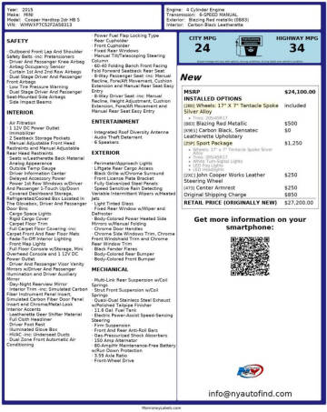 2015 MINI Hardtop 2 Door Cooper S