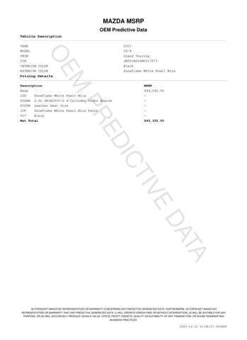 2021 Mazda CX-9 Grand Touring