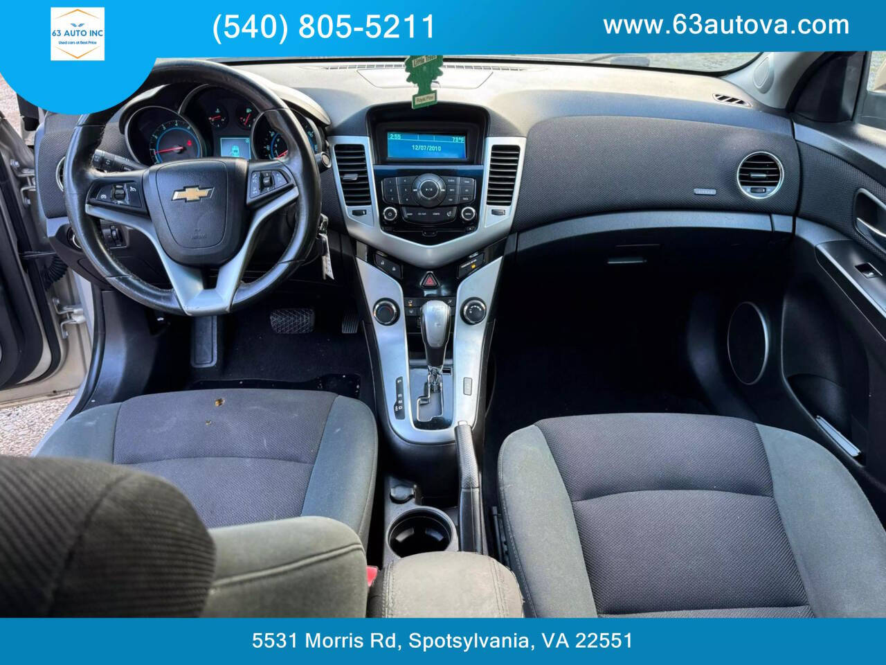 2012 Chevrolet Cruze for sale at 63 Auto Inc in Spotsylvania, VA