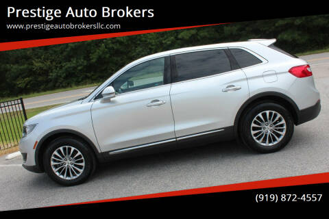 2016 Lincoln MKX for sale at Prestige Auto Brokers in Raleigh NC
