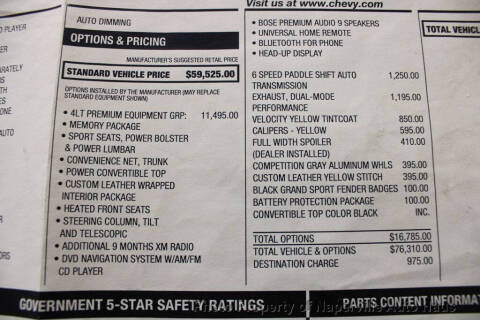 2012 Chevrolet Corvette Z16 Grand Sport