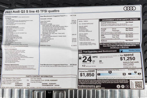 2023 Audi Q3 quattro S line Premium 45 TFSI