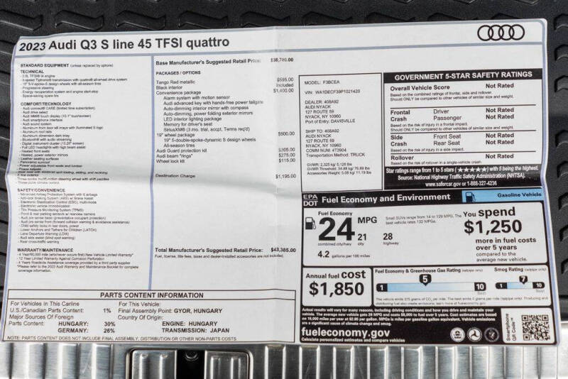 2023 Audi Q3 quattro S line Premium 45 TFSI