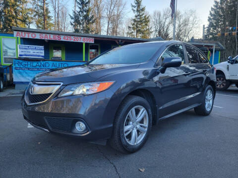 2014 Acura RDX for sale at HIGHLAND AUTO in Renton WA