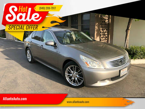 2007 Infiniti G35 for sale at AllanteAuto.com in Santa Ana CA