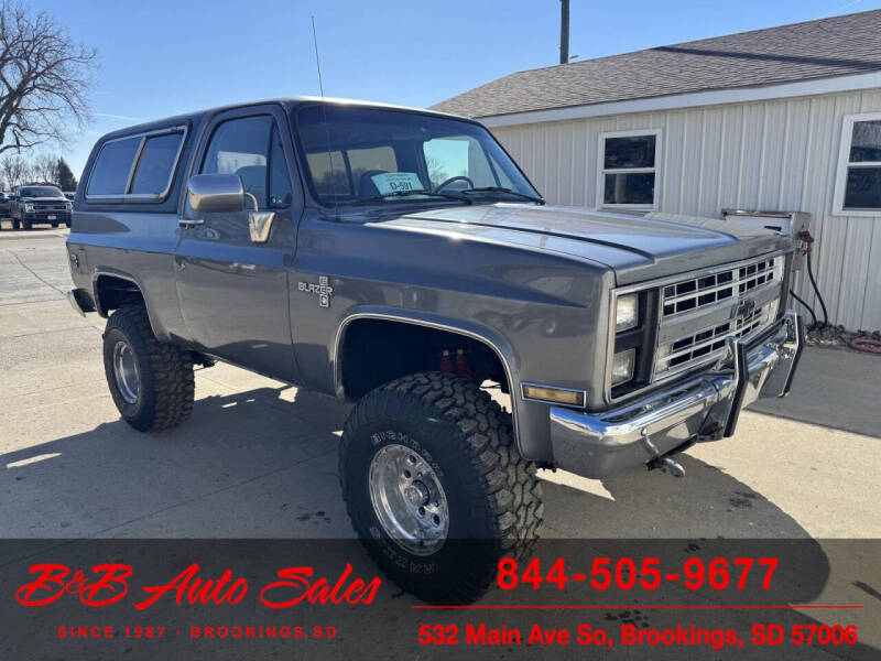 1988 Chevrolet Blazer for sale at B & B Auto Sales in Brookings SD