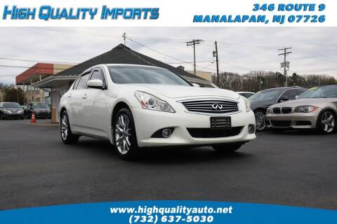 2011 Infiniti G37 Sedan for sale at High Quality Imports in Manalapan NJ