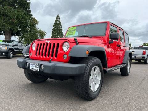 2015 Jeep Wrangler Unlimited for sale at Pacific Auto LLC in Woodburn OR