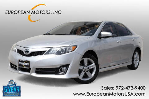2013 Toyota Camry for sale at European Motors Inc in Plano TX