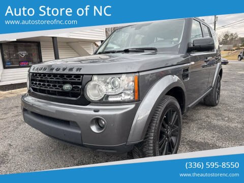 2013 Land Rover LR4 for sale at Auto Store of NC in Walnut Cove NC