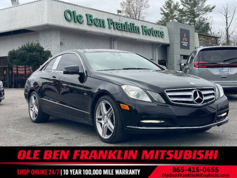 2012 Mercedes-Benz E-Class for sale at Ole Ben Franklin Motors KNOXVILLE - Clinton Highway in Knoxville TN