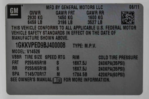 2011 GMC Acadia SLE