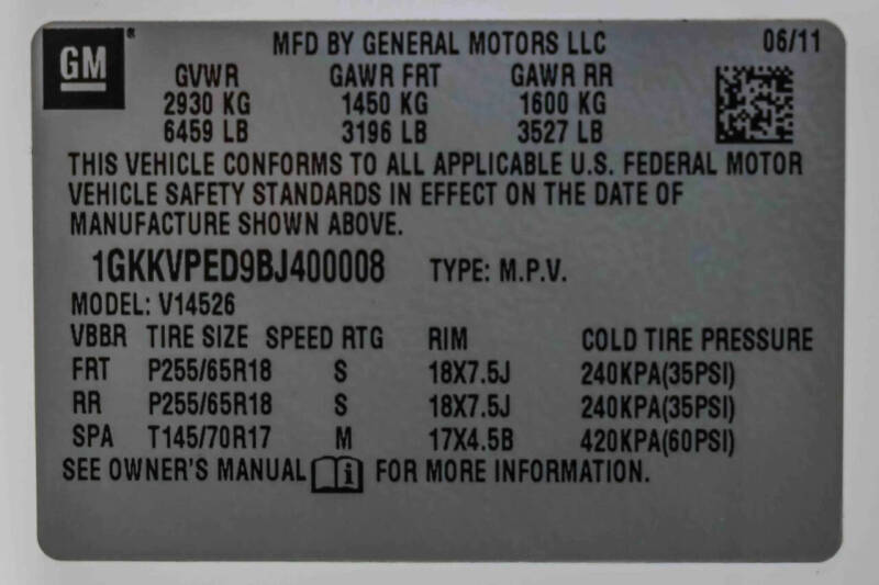 2011 GMC Acadia SLE