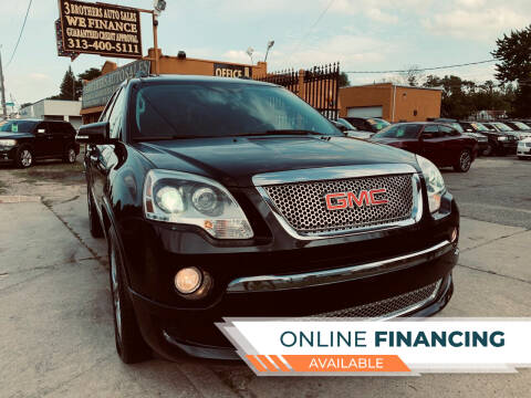 2012 GMC Acadia for sale at 3 Brothers Auto Sales Inc in Detroit MI